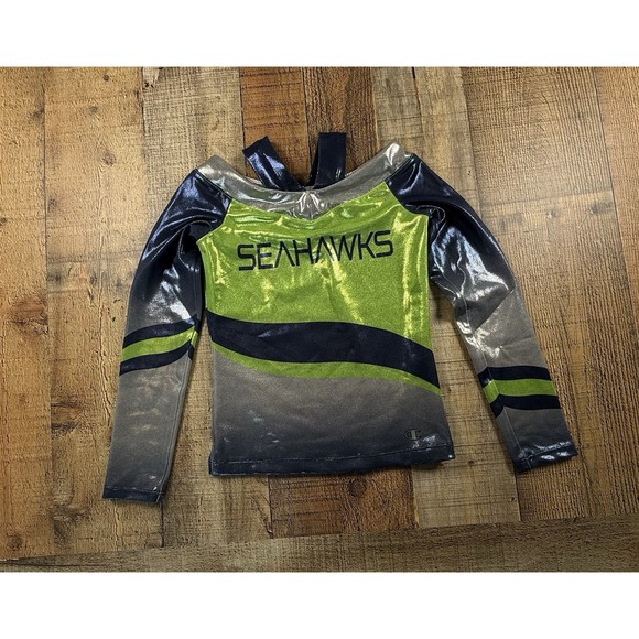 Champion Other - Champion UltraFuse Seattle Seahawks Youth XXS Cheer Uniform Top Metallic